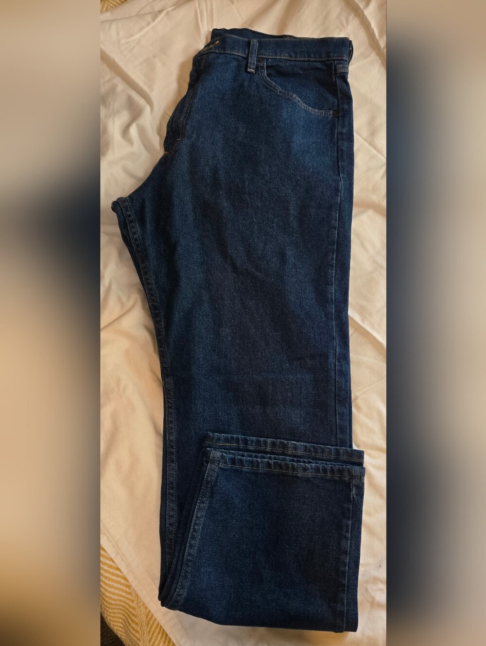 Wrangler Blue Denim Jeans with White Label